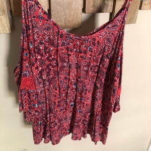 Pink Paisley Crop-Top